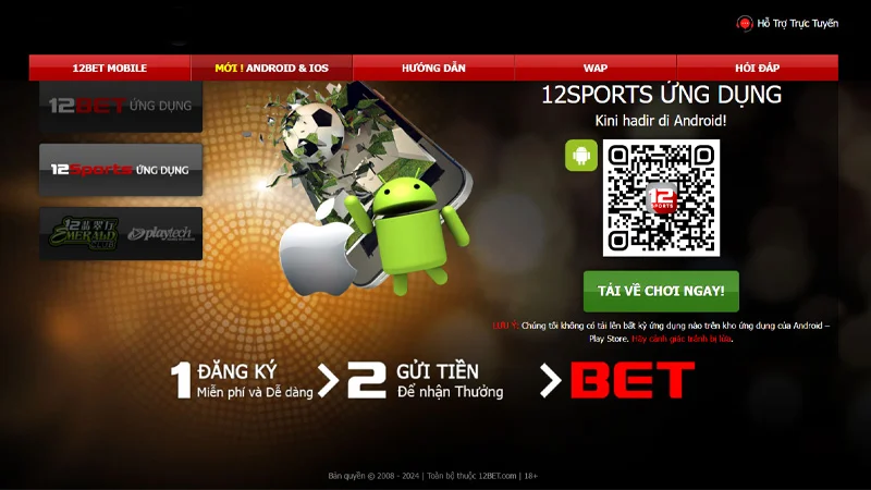tai app 12bet 3 Chia sẻ các bước tải app nhà cái 12bet đơn giản